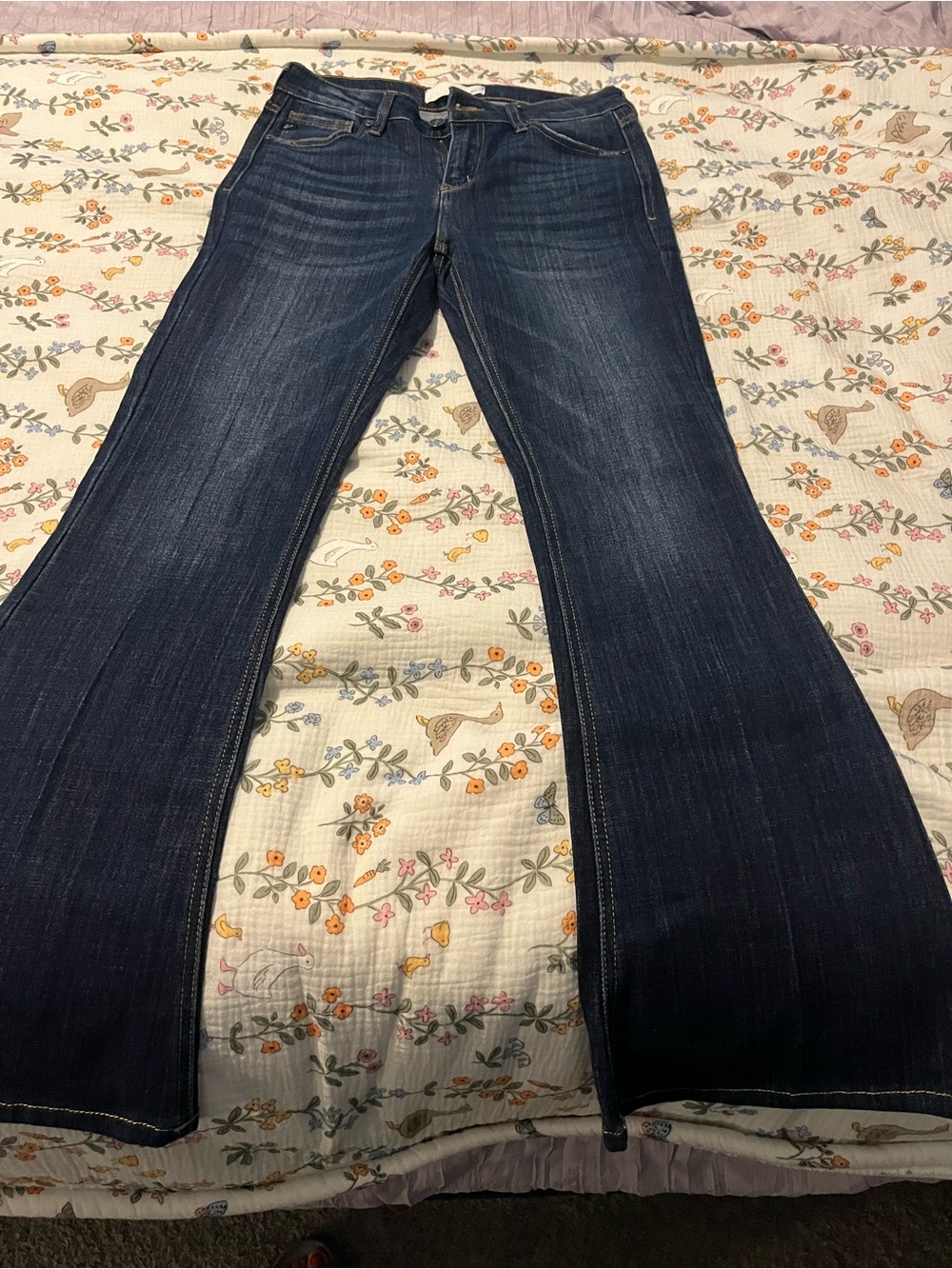 KanCan Dark Blue Wide Leg Jeans
